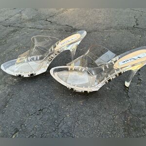 Beautiful clear 3 inch high heels